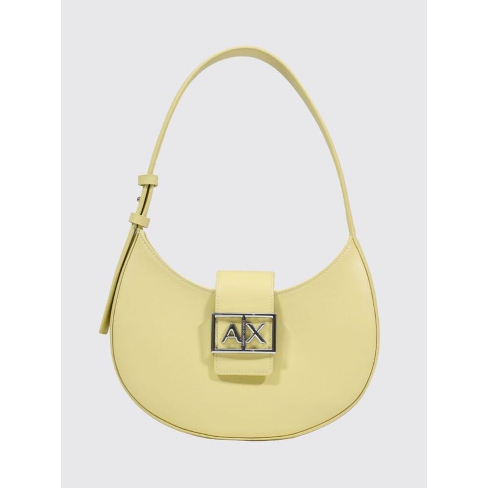 Armani Exchange Women Hobo Shoulder Bag With Metal Logo Armani Exchange